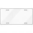 Sublimation Aluminium USA License Plate 30x15cm - White Gloss