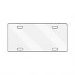 Sublimation Aluminium USA License Plate 15x7.5cm  - White Gloss