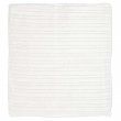 Sublimable Ribbed Blanket 240g - Natural White 120x150cm