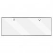 Plaque d'immatriculation EU 18x6,5cm en aluminium sublimable - Blanc brillant