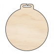 Médaille en bois naturel double face sublimable Ø70mm