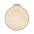 Sublimable Double-Sided Natural Wood Medal Ø60mm