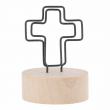 Memo clip base madera - Cruz