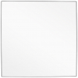 Plateau carré blanc semi-brillant 75x75cm
