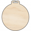 Sublimable Double-Sided Natural Wood Medal Ø80mm