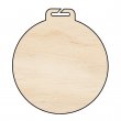 Medalla madera natural doble cara sublimable Ø70mm