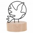 Wooden Base Memo Clip - Dove