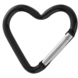 Aluminium Carabiner Black Heart Shape 