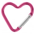 Aluminium Carabiner Pink Heart Shape 