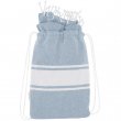 Recycled Cotton Pareo Backpack - Blue Light