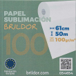 Papel sublimación Brildor 100 - Rollo de 61cm x 50m