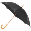 Parapluie avec poignée en canne - Noir