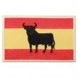 Embroidered Patch Spain Flag with Bull