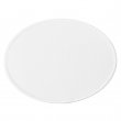 Patch en tissu sublimable - Ovale 12x9 Blanc/Blanc - Lot 5 unités