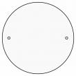 Plaque de porte MDF3 sublimable ronde - Ø100mm