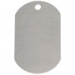 Sublimation Military Dog Tag 3x5cm - Silver gloss - Pack of 5 units
