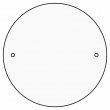 Sublimable MDF3 Door Plate - Round - Ø100mm