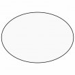 Sublimable MDF3 Door Plate without Holes - Oval - 127x90mm