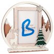 Round Wooden Christmas Photo Frames - Vester Model