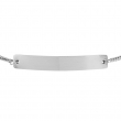 Pulsera medalla rectangular 6x39mm para grabado - Plata