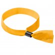 Pulsera de tela sublimable con cierre de seguridad - Amarillo