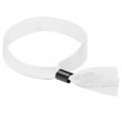 Bracelet en tissu sublimable avec fermoir de sécurité - Blanc
