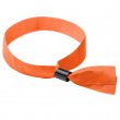 Pulsera de tela sublimable con cierre de seguridad - Naranja