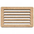 Support pour sous-verres MDF10 - 6 fentes