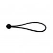 Black elastic bungee with ball 18cm - Bag 25 pcs