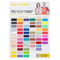 Carta de colores para vinilos Poli-Flex Turbo de Poli-Tape