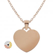 Heart Necklaces for Engraving