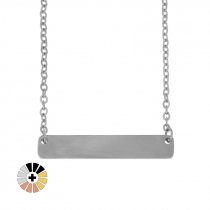 Rectangular Plate Necklaces for Engraving
