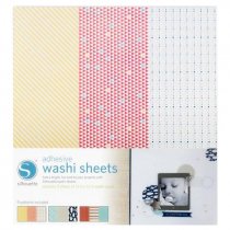 Papel adhesivo Washi Silhouette - Pack 3 hojas surtidas de 305x305mm