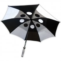 Sublimation Black/White Windproof System Umbrella