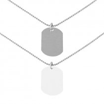 Sublimation Military Dog Tags & Chain