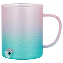 Sublimatable Two-Tone Frosted Glass Mugs