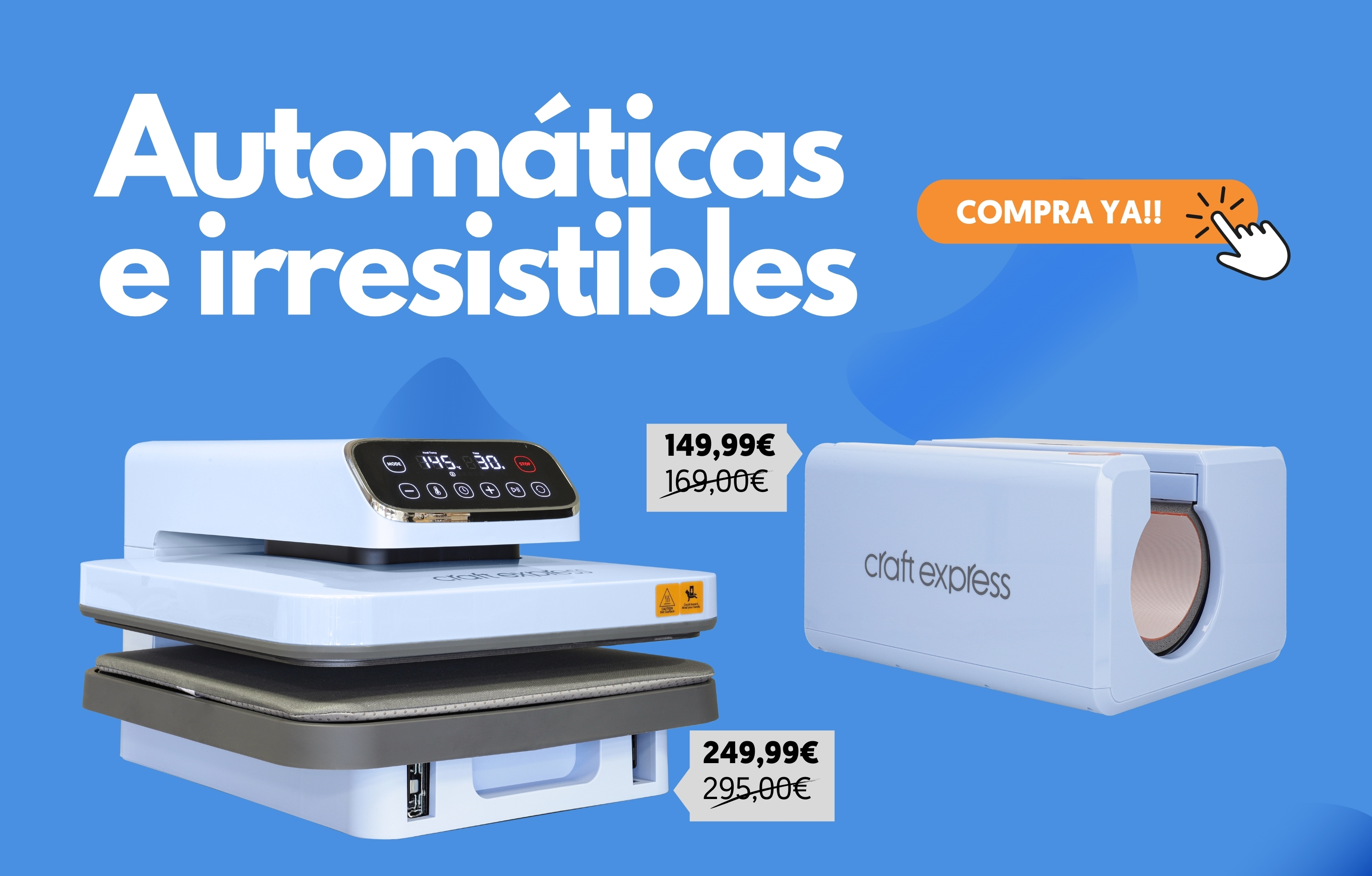 Nuevas planchas automáticas Craft Express