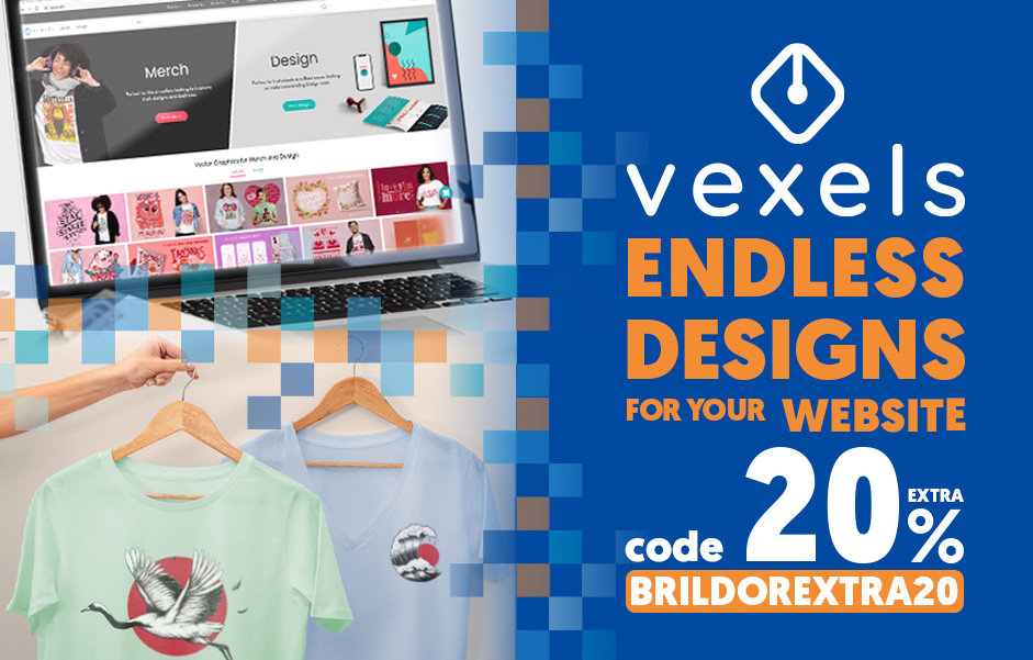 Vexels Promotion - Endless designs to personalise - Brildor 20% off extra